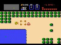 une photo d'Ã©cran de The Legend of Zelda sur Nintendo Nes